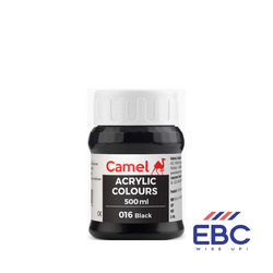 CAMEL Acrylic Colour Multi-Surface - 016 Black 500ml